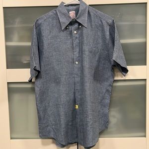 Brooks Brothers Linen Short Sleeve M Shirt